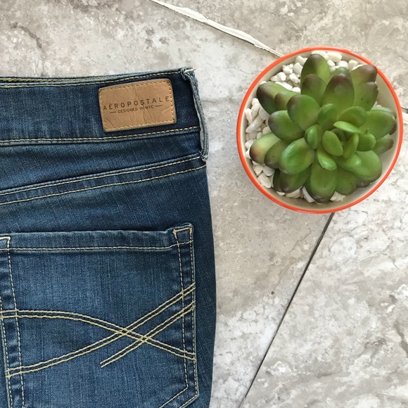 Aeropostale Deep Denim Skinny Jean - Picture 2 of 5